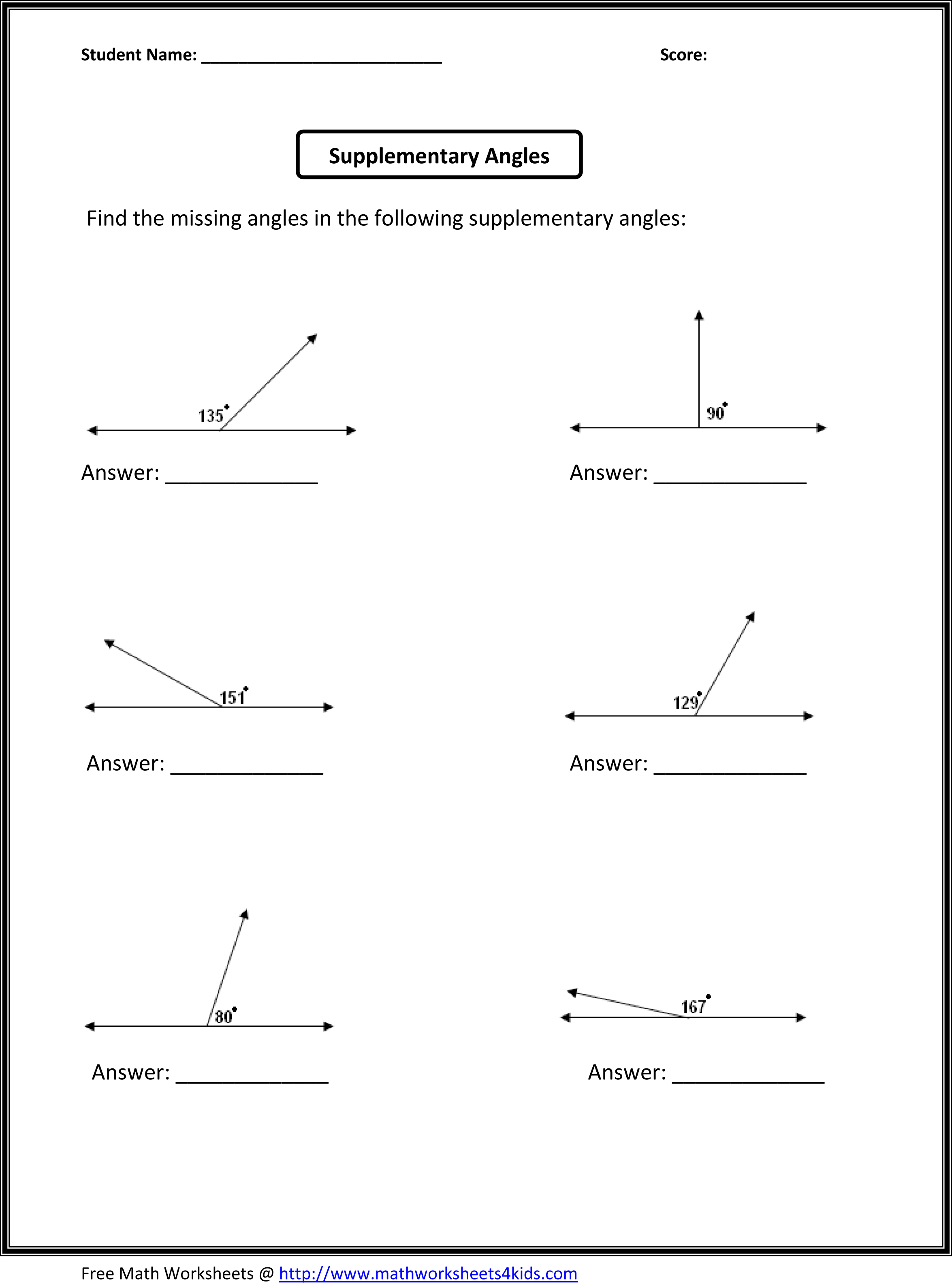 Copy Of Angles - Lessons - Blendspace Within Finding Missing Angles Worksheet