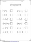 Addition of fractions worksheets