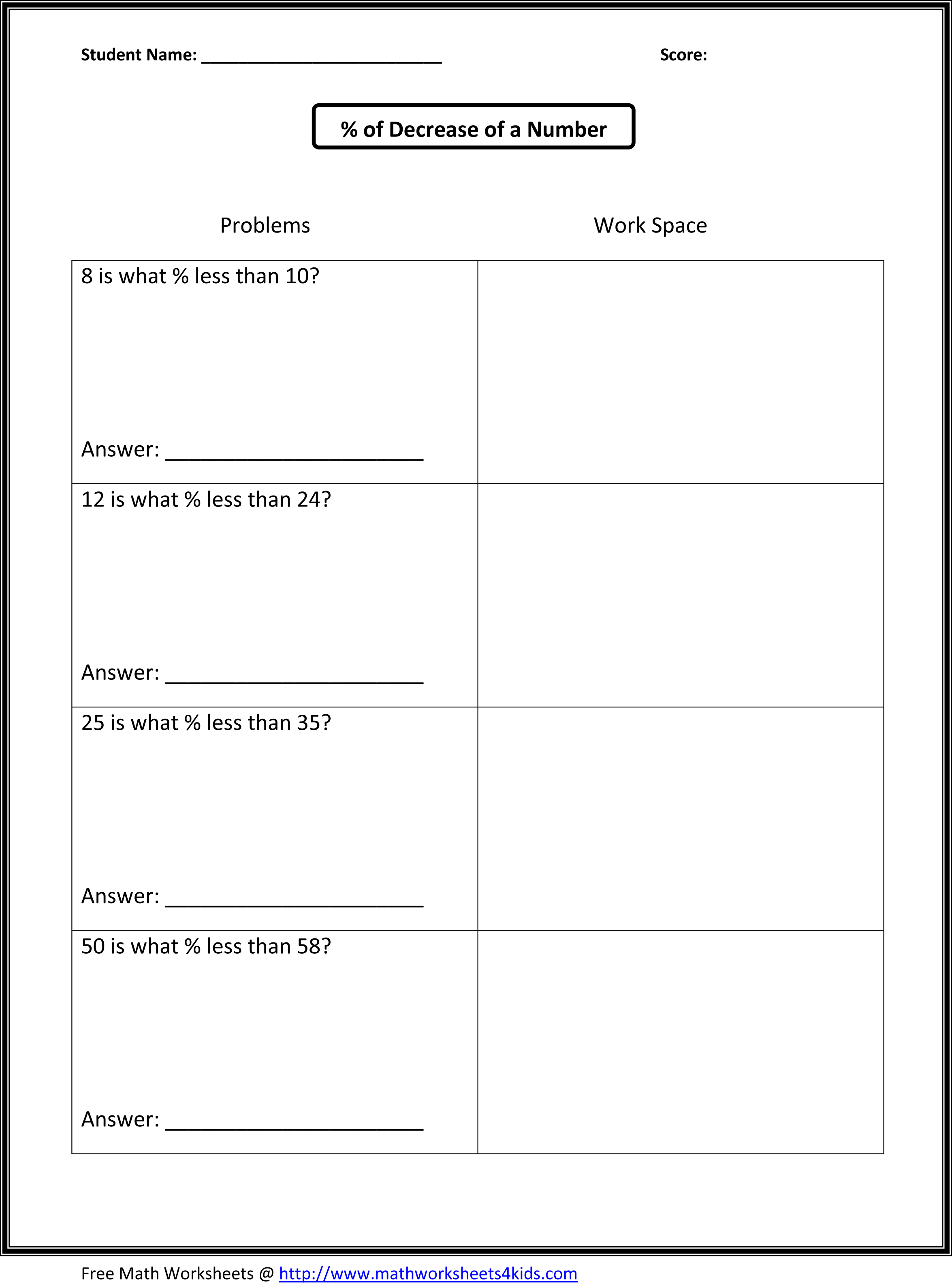 Ratios And Unit Rate - Lessons - Blendspace Throughout Unit Rate Worksheet 6th Grade