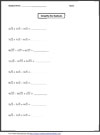 Radical worksheets