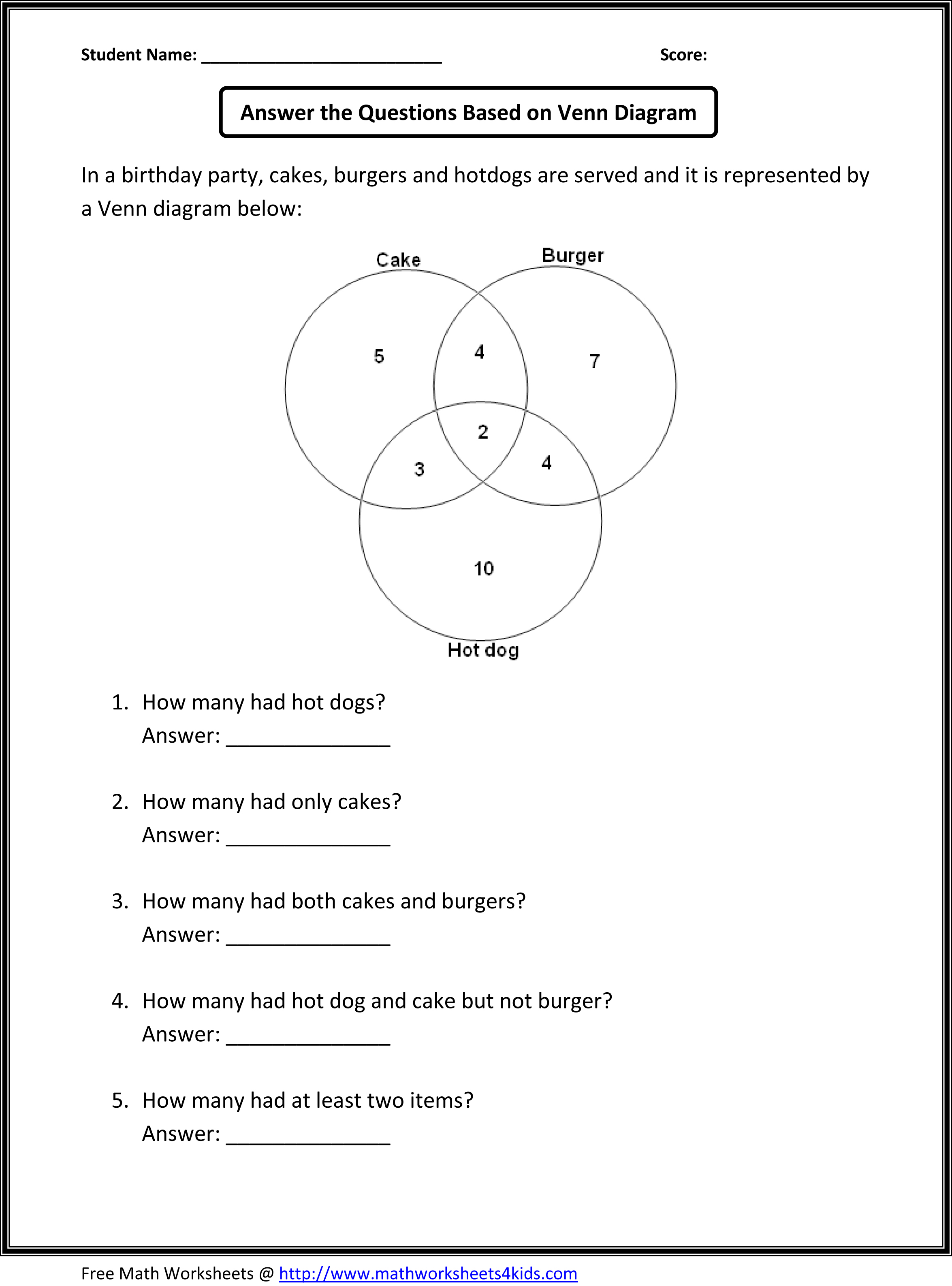 Diagrama De Venn 2 Ano Did ctica