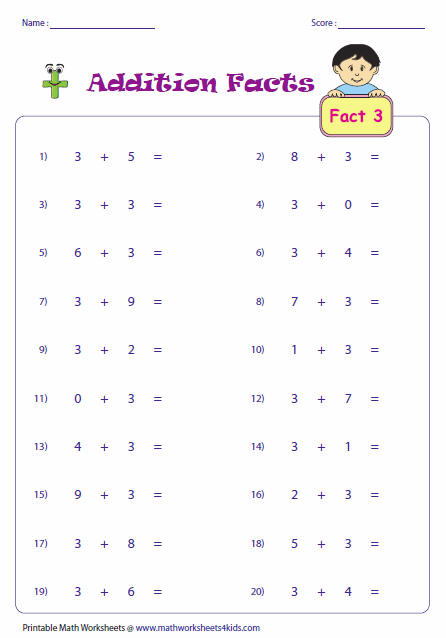 math-fast-facts-worksheets