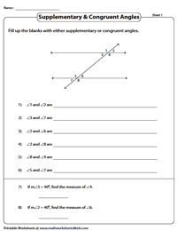 Supplementary and Congruent Angles