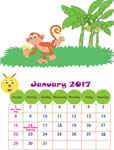 Calendar 2017: Jungle Theme