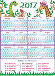 Single Page Calendar 2016