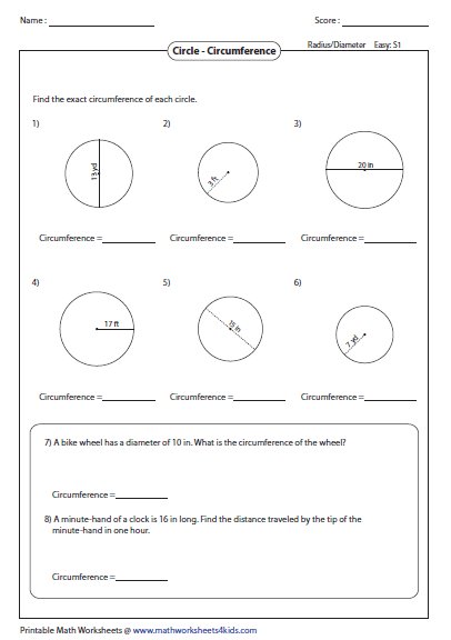 diameter-and-radius-worksheet