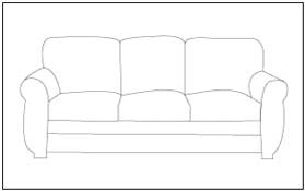 Sofa Coloring Page