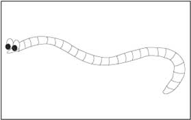 Earthworm Coloring Page