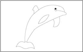 Dolphin1 Coloring Page