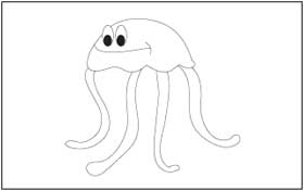 Jellyfish 2 Coloring Page