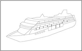 Cruise Coloring Page
