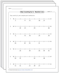 Skip Counting by 3s Worksheets