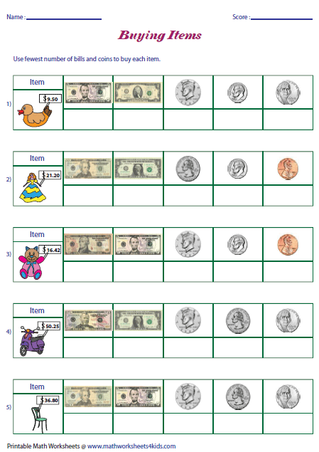 identifying-coins-worksheets