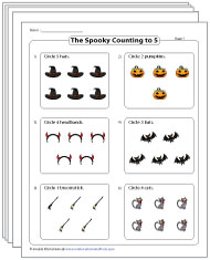 Count to 5 Worksheets
