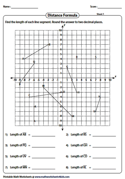 Length of Multiple Line Segments on a Graph