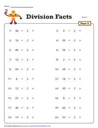 Division Fact - 2