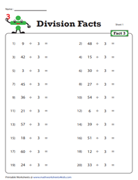 Division Fact - 3