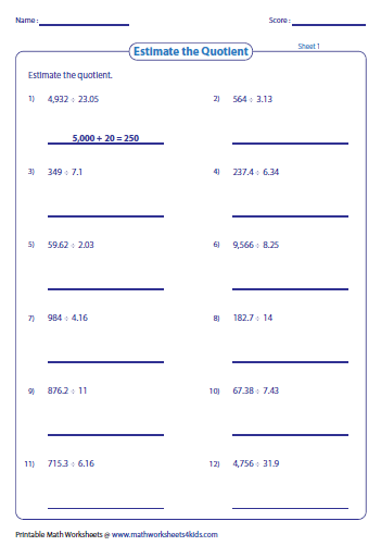 mixed-number-to-decimal-worksheet