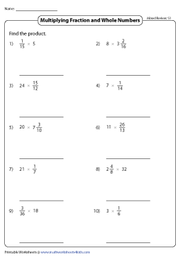 Fraction Multiplication | Mixed Review