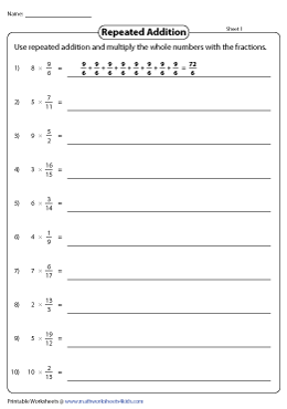 Multiplying Fractions by Repeated Addition