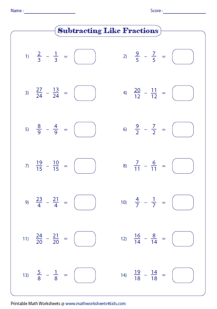mixed-fraction-subtraction-worksheet