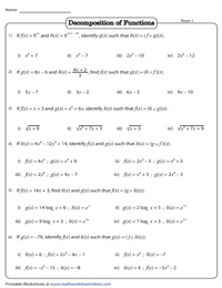 Decompositions of Functions - MCQ