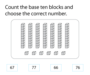 Identifying Two-Digit Numbers | Base Ten blocks