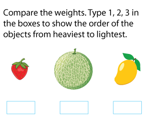 Ordering Objects from Heaviest to Lightest