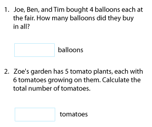 Multiplication with Equal Groups | Word Problems