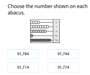 Reading 5-Digit Numbers on an Abacus