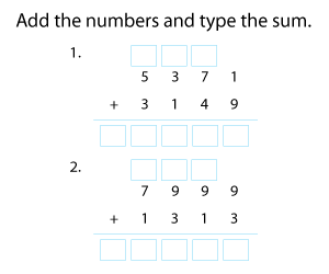 Adding 4-Digit Numbers