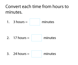 Converting Hours to Minutes