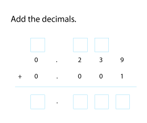 Adding Decimals | Three Decimal Places