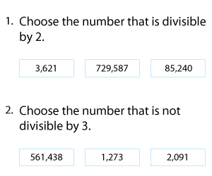 Divisibility Rules for 2 to 10