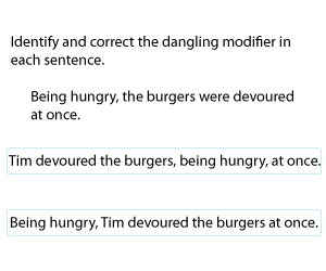 Recognizing and Correcting Dangling Modifiers