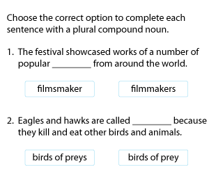 Forming Plurals of Compound Nouns