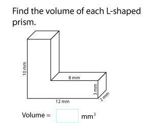 Volume of L-Shaped Prisms | Metric Units