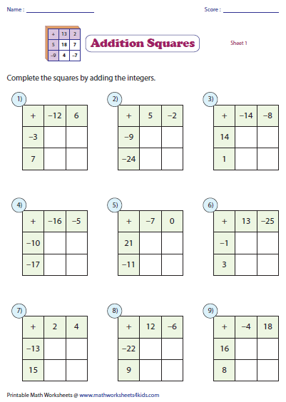 adding-and-subtracting-integers-worksheets