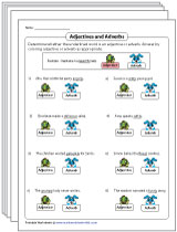 Adverbs vs Adjectives Worksheets