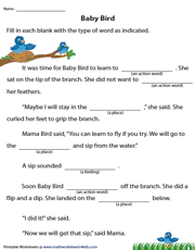 Fill in the Blanks Story - Passage 1