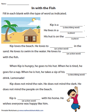 Fill in the Blanks Story - Passage 3