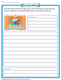 Narrative Writing Prompts for 2nd Grade
