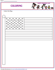 Memorial Day | Color the Flag