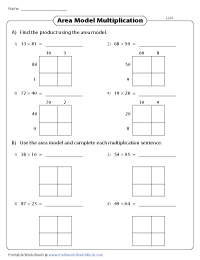 Multiplication using Box Method | 2-Digit by 2-Digit
