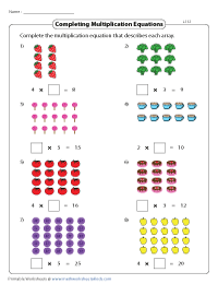 Completing Multiplication Sentences | Arrays - Level 1
