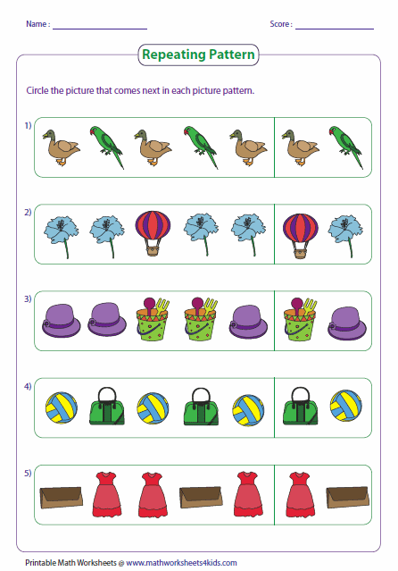 pattern-worksheets