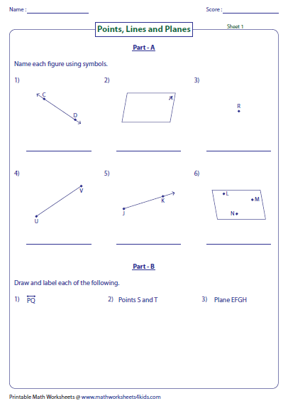 How to write intersecting lines in geometry