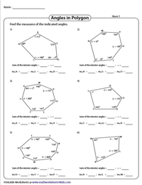 Find the Indicated Interior Angles | Algebra in Polygons