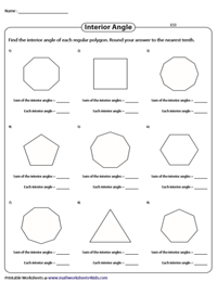Interior Angle of a Regular Polygon | Easy