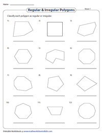 Regular and Irregular Polygons
